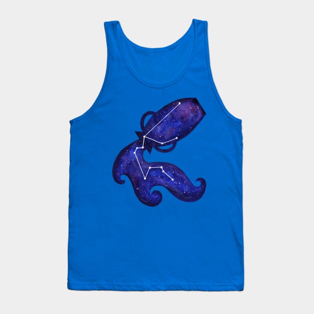 Astrological sign Aquarius constellation Tank Top by Savousepate